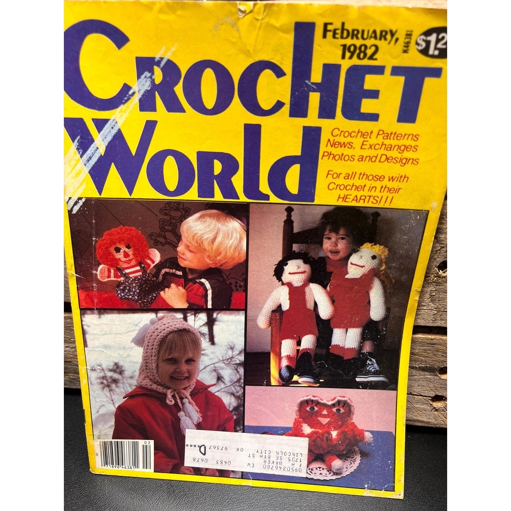 Crochet World, February‎ 1982 Vintage Patterns